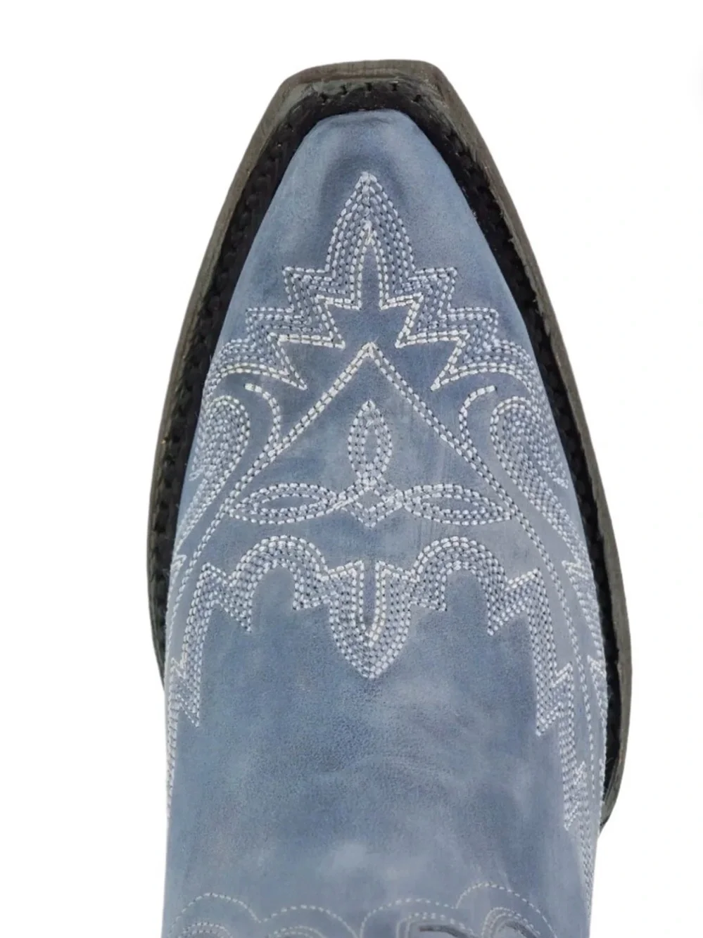 NWT âś§đź’Ž LANE BOOTS đź’Žâś§ Lexington Washed Denim Blue Cowboy Boots Size 7.5 - Picture 3 of 8